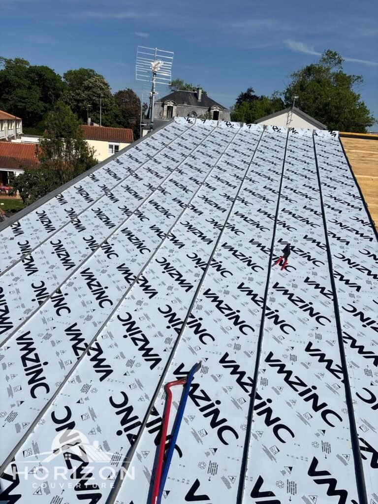 Couverture, Réfection toiture, Couverture zinc